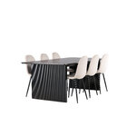 Rectangular dining set (vail, polar)