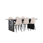 Rectangular dining set (vail, polar)