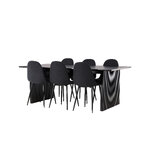 Rectangular dining set (vail, polar)