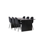 Rectangular dining set (vail, polar)