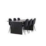 Rectangular dining set (vail, polar)