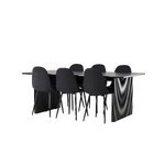 Rectangular dining set (vail, polar)