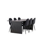 Rectangular dining set (vail, polar)