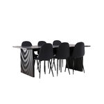 Rectangular dining set (vail, polar)