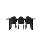 Rectangular dining set (vail, polar)