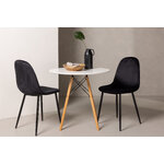 Round dining set (danburi, polar)