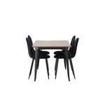 Rectangular dining set (tempe, polar)