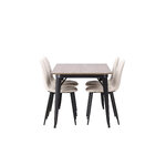 Rectangular dining set (tempe, polar)