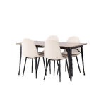 Rectangular dining set (tempe, polar)