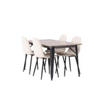 Rectangular dining set (tempe, polar)