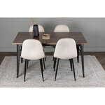 Rectangular dining set (tempe, polar)