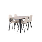 Rectangular dining set (tempe, polar)