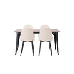 Rectangular dining set (tempe, polar)