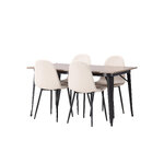 Rectangular dining set (tempe, polar)