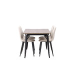 Rectangular dining set (tempe, polar)