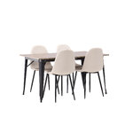 Rectangular dining set (tempe, polar)