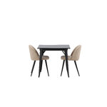 Rectangular dining set (tempe, velvet)