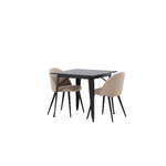 Rectangular dining set (tempe, velvet)