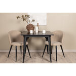 Rectangular dining set (tempe, velvet)