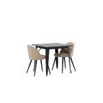 Rectangular dining set (tempe, velvet)