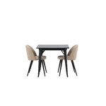 Rectangular dining set (tempe, velvet)