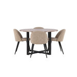 Round dining set (durango, velvet)