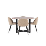 Round dining set (durango, velvet)