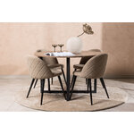 Round dining set (durango, velvet)