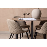 Round dining set (durango, velvet)