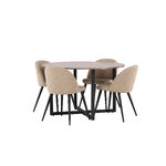 Round dining set (durango, velvet)