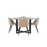 Round dining set (durango, velvet)