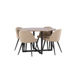 Round dining set (durango, velvet)