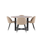 Round dining set (durango, velvet)