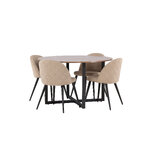 Round dining set (durango, velvet)