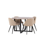 Round dining set (durango, velvet)