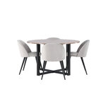 Round dining set (durango, velvet)