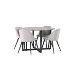 Round dining set (durango, velvet)