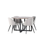 Round dining set (durango, velvet)