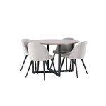 Round dining set (durango, velvet)