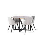 Round dining set (durango, velvet)