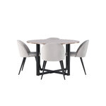 Round dining set (durango, velvet)