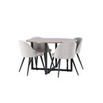 Round dining set (durango, velvet)