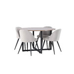 Round dining set (durango, velvet)