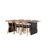 Rectangular dining set (vail, sanjos)