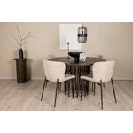 Round dining set (stone round, modesto)