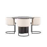 Round dining set (olivia, simrishamn)