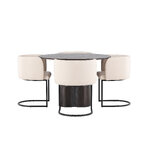 Round dining set (olivia, simrishamn)