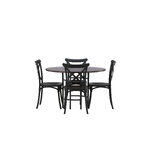 Round dining set (copenhagen, crosett)