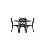 Round dining set (copenhagen, crosett)