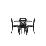 Round dining set (copenhagen, crosett)